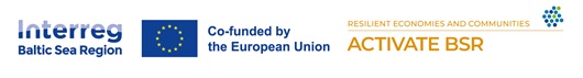 zestaw logotypów interreg, EU, Activate BSR