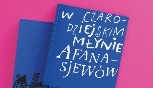 mockap okładki książki „W czarodziejskim młynie Afanasjewów”