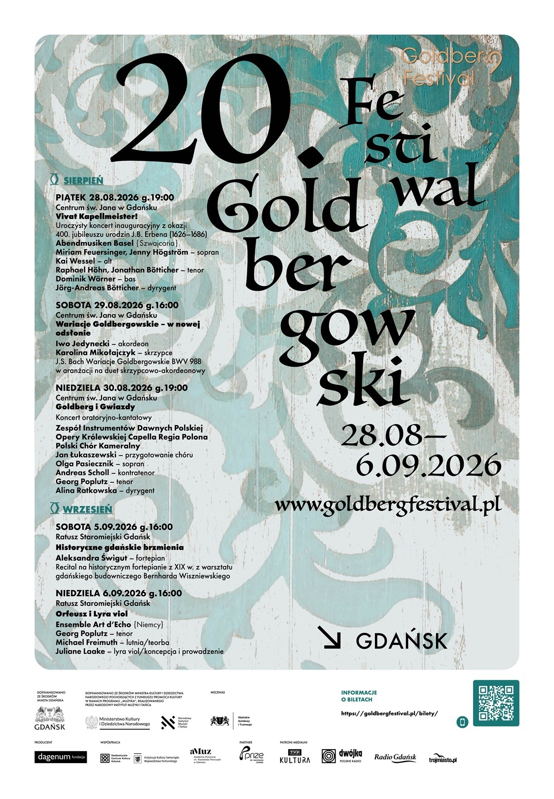 Goldberg Festival Gdańsk plakat informacyjny