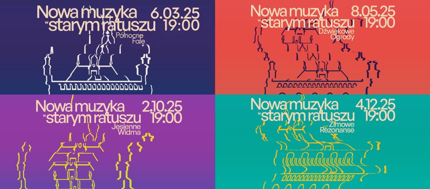 cztery grafiki z każdego koncertu, złożone w jedną 
