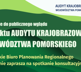 grafika do z napisami do wydarzenia, na zielonym tle