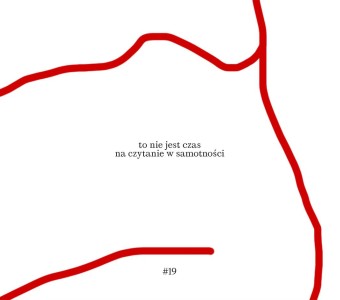 grafika do wydarzenia, białe tło i czerwone linie 