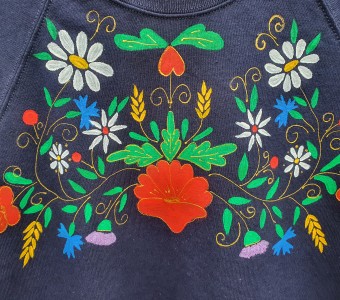 Bluza z kociewskim wzorem ludowym