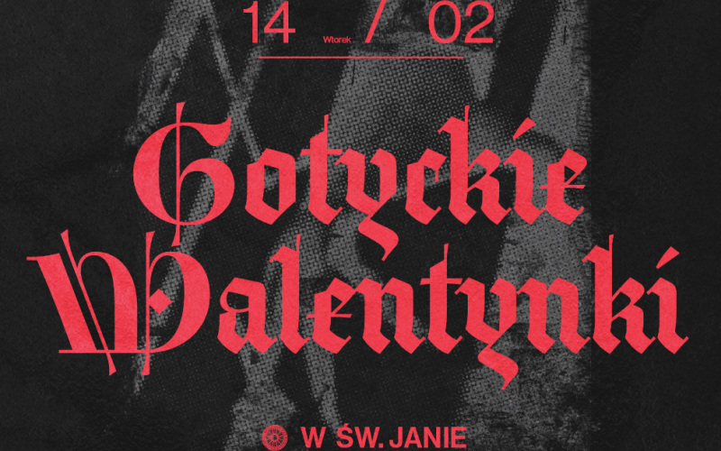 Gotyckie Walentynki w świętym. Janie w Gdańsku. Grafika w zielonym odcieniu przedstawia scenę z filmu Nosferatu symfonia grozy. 14 lutego 2023. Początek godzina 19:00. Bilety do nabycie przed koncertem i na stronie Interticket.pl